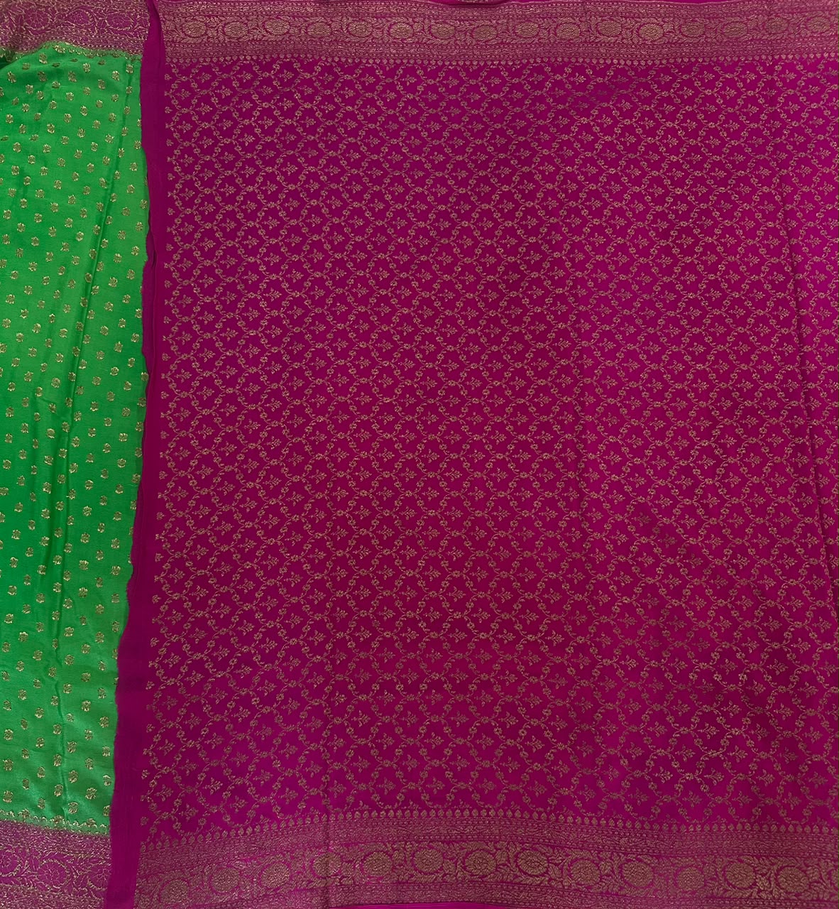 Pure Benaras Crepe Saree image 3
