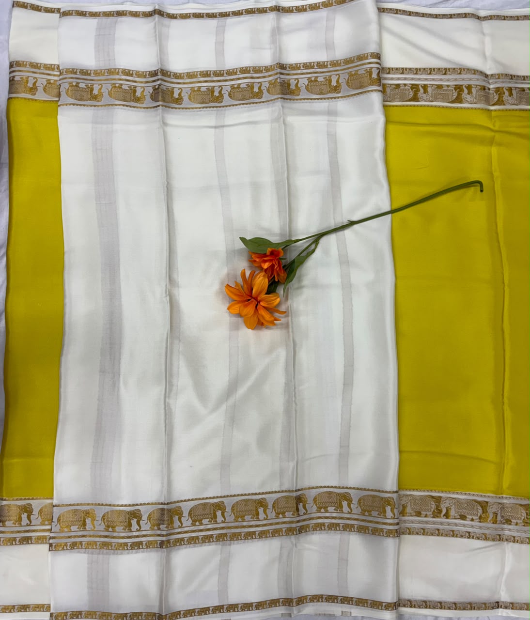 Pure Mysore Silk Crepe Saree image 2