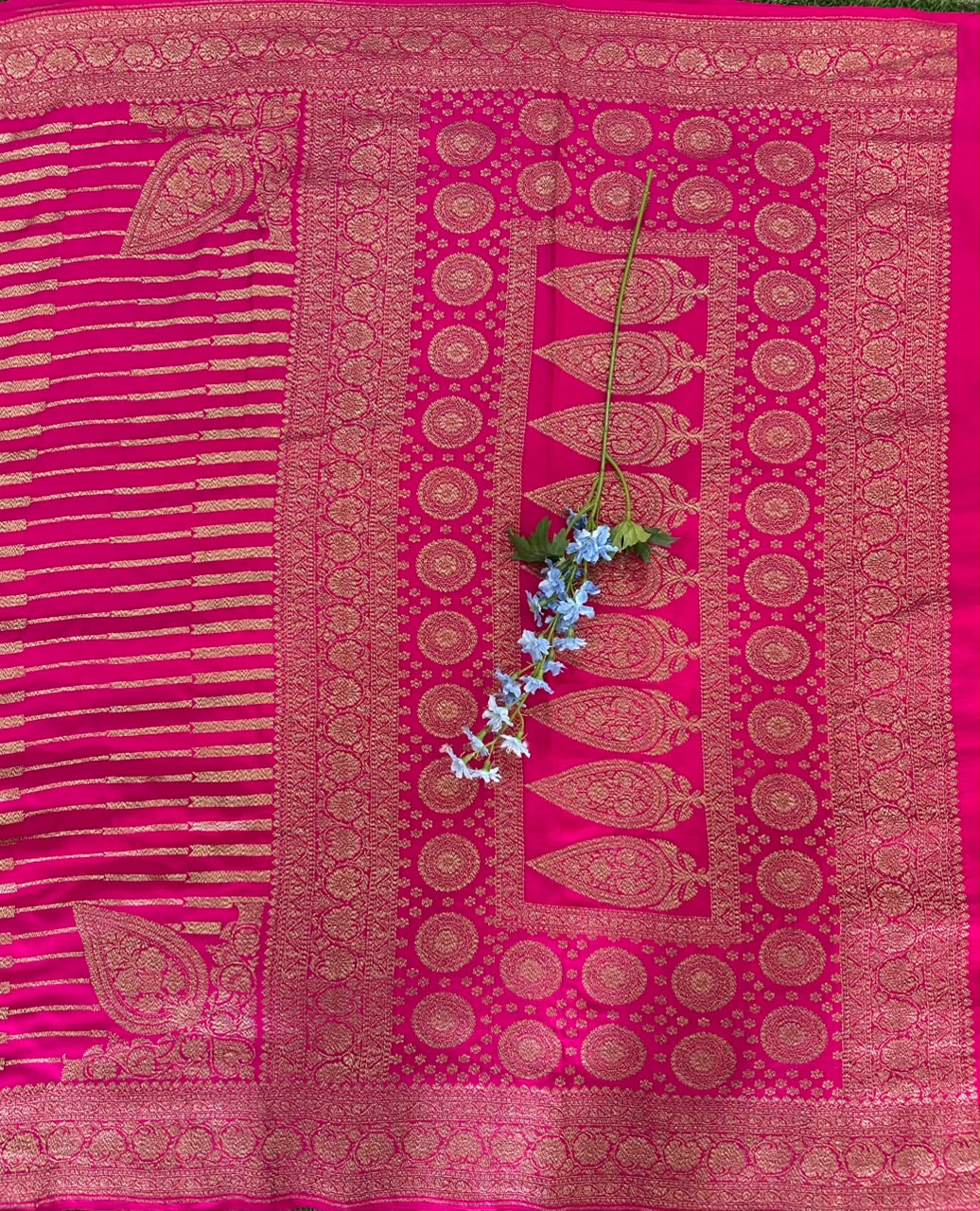 Pure Benaras Crepe Saree image 3