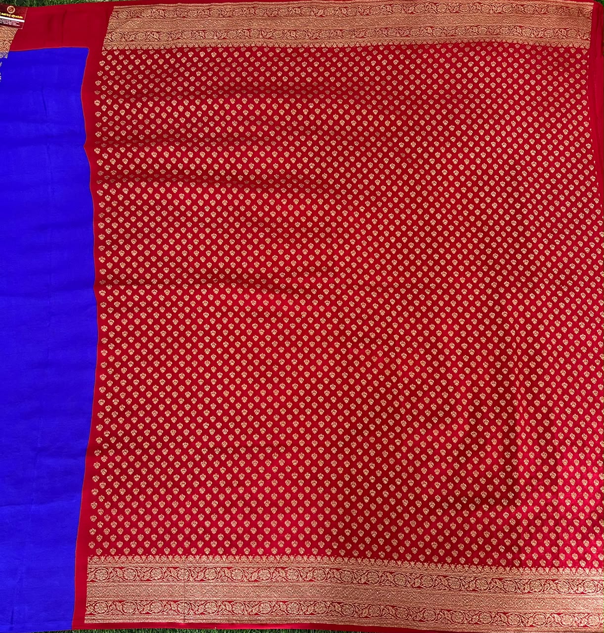 Pure Benaras Crepe Saree image 2