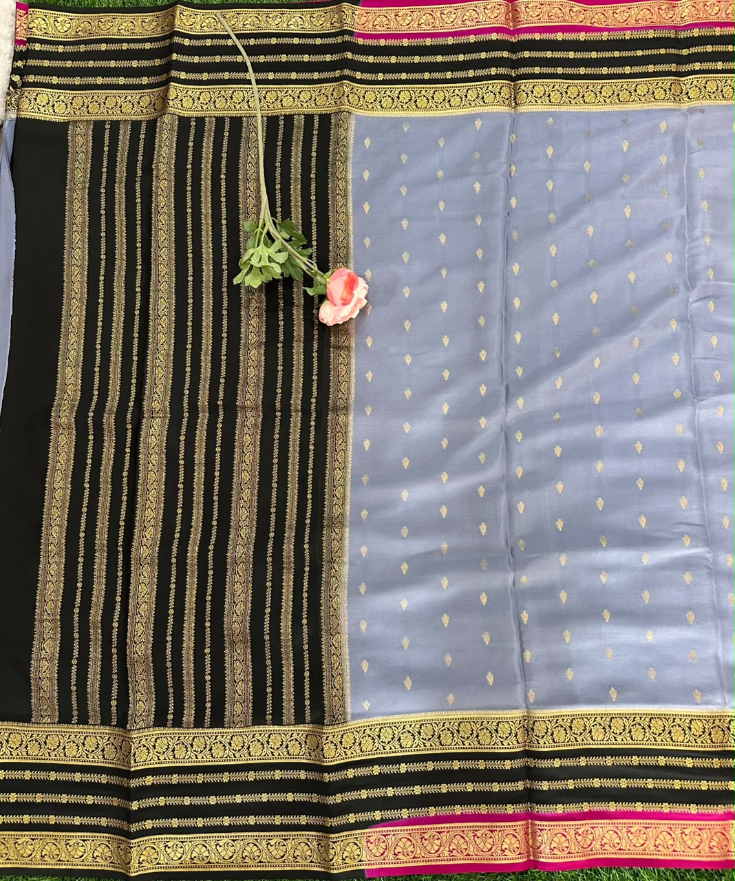 Pure Mysore Silk Crepe Saree image 2