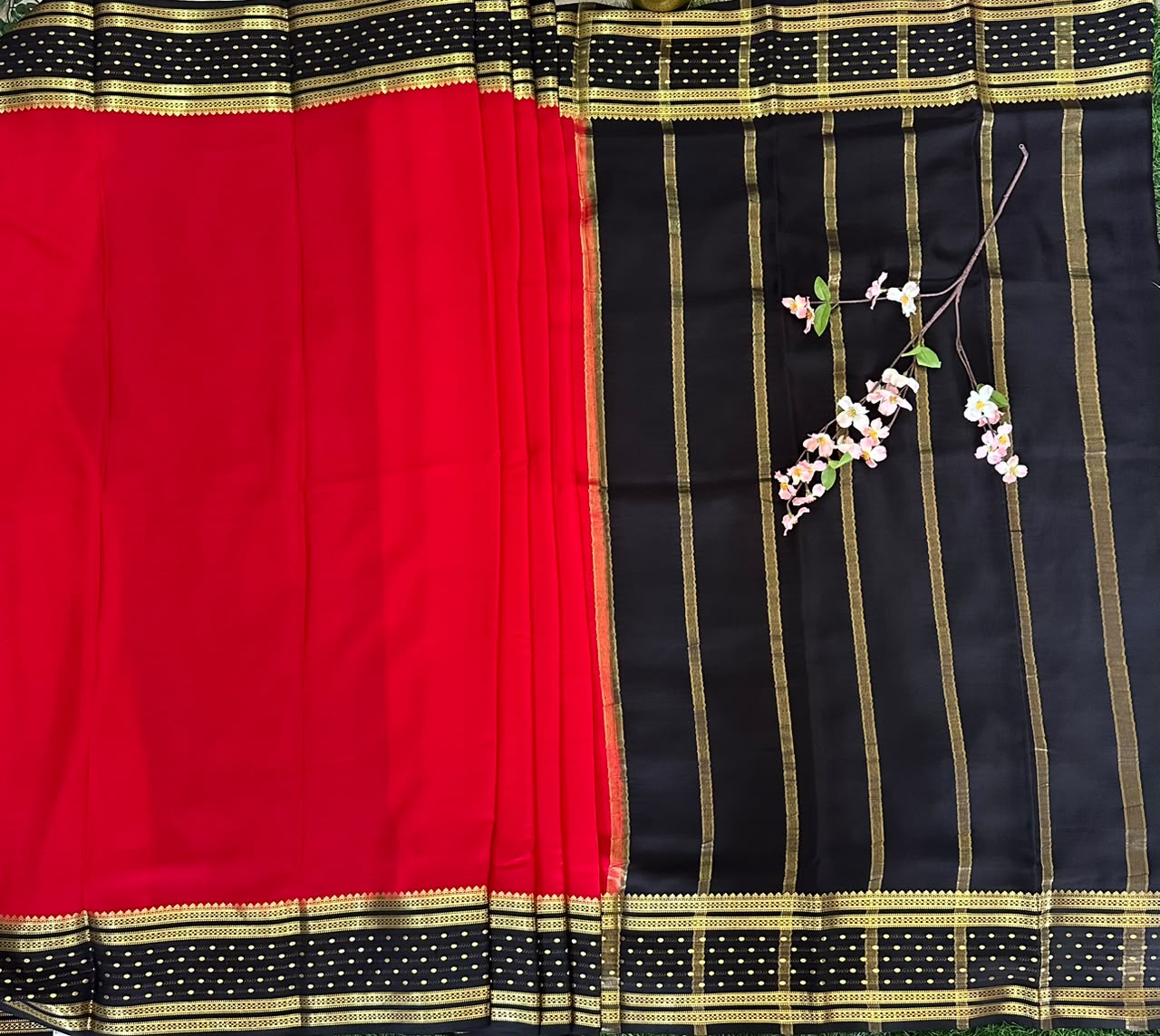 Pure Mysore Silk Crepe Saree image 2