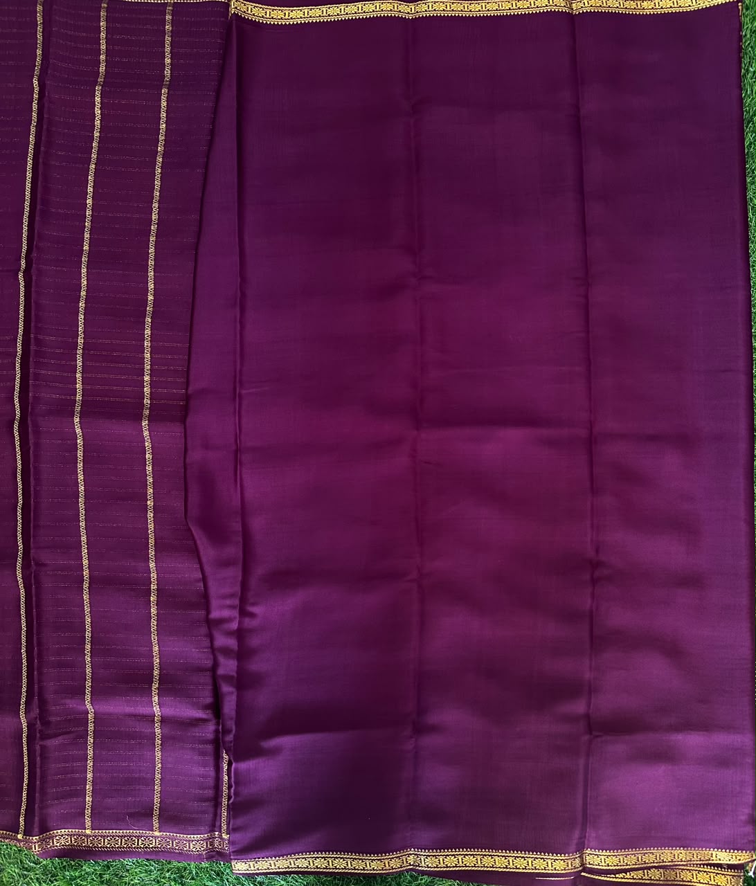 Pure Mysore Silk Crepe Saree image 3