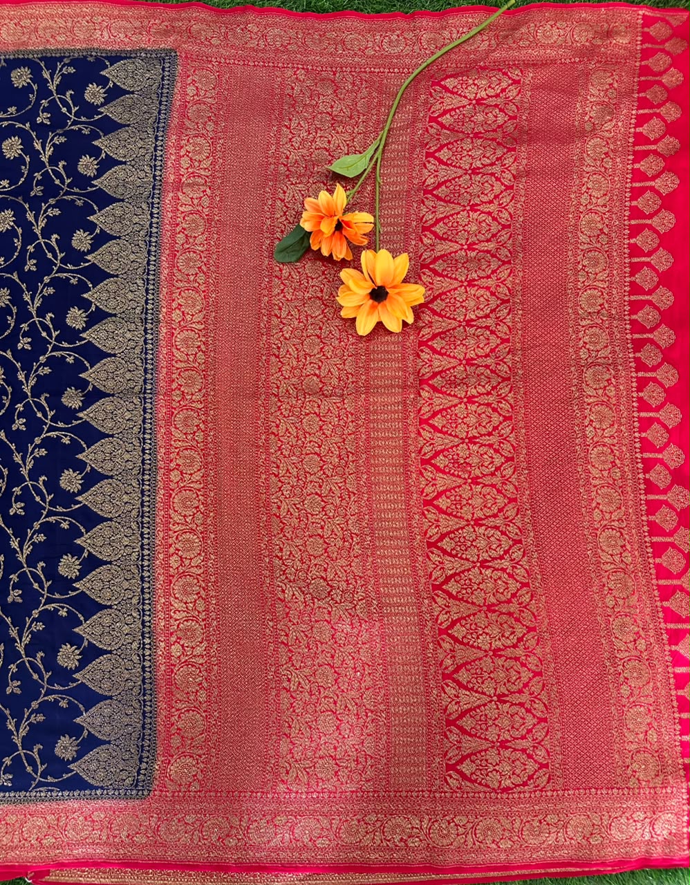 Pure Benaras Crepe Saree image 4