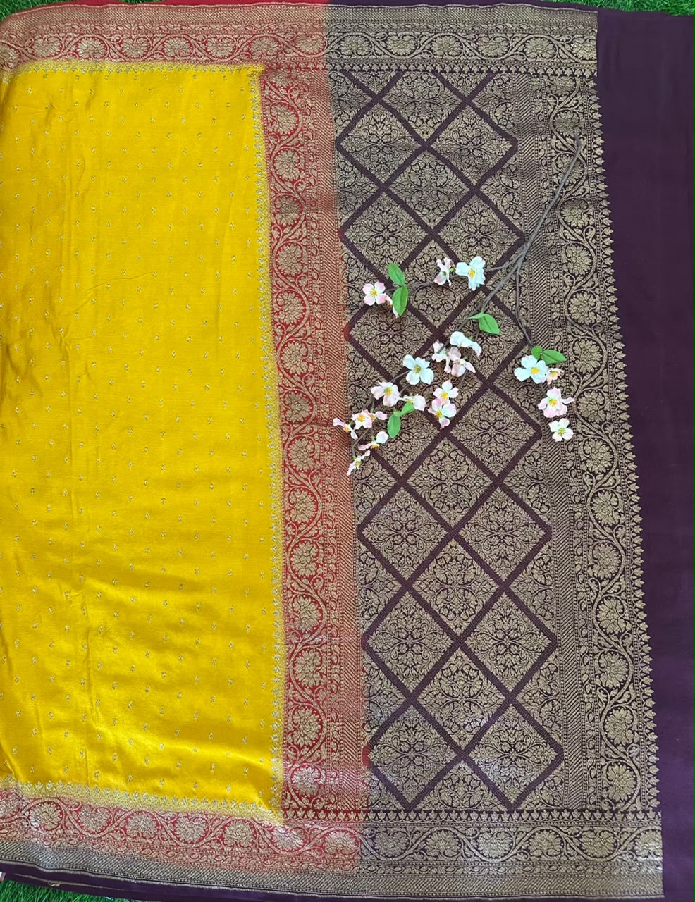 Pure Benaras Crepe Saree image 2