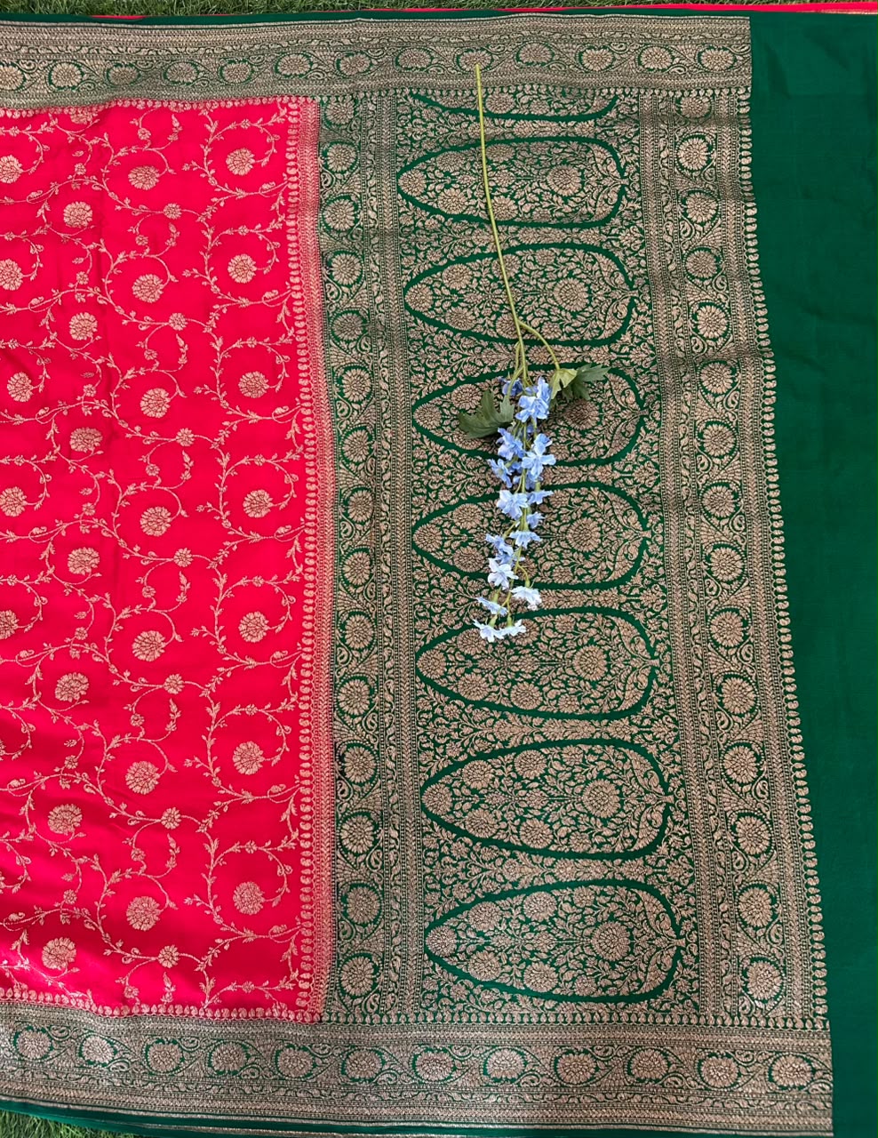 Pure Benaras Crepe Saree image 3