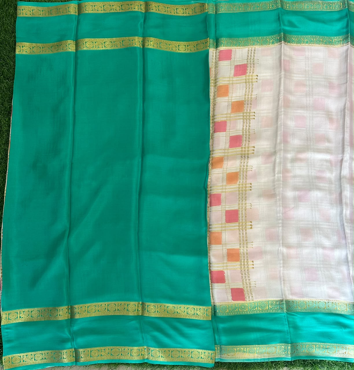 Pure Mysore Silk Crepe Saree image 3