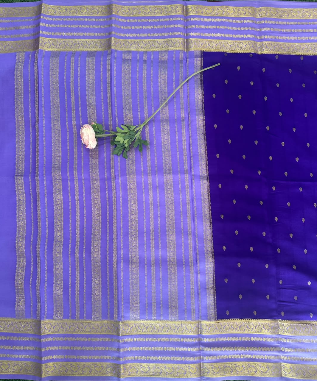 Pure Mysore Silk Crepe Saree image 2