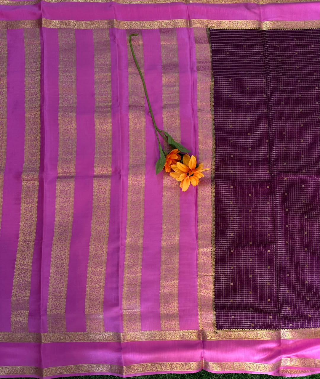 Pure Mysore Silk Crepe Saree image 2