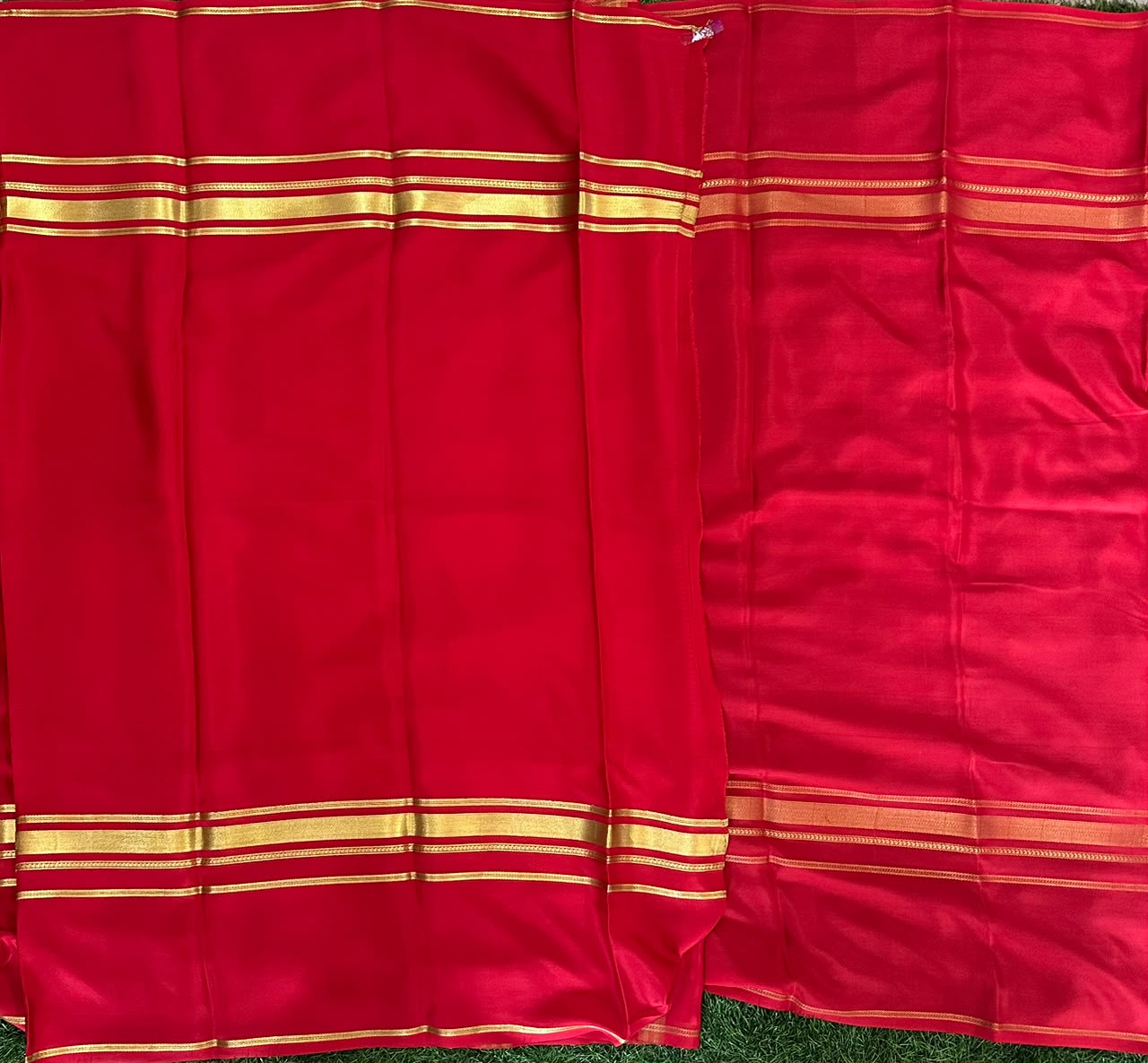 Pure Mysore Silk Crepe Saree image 4