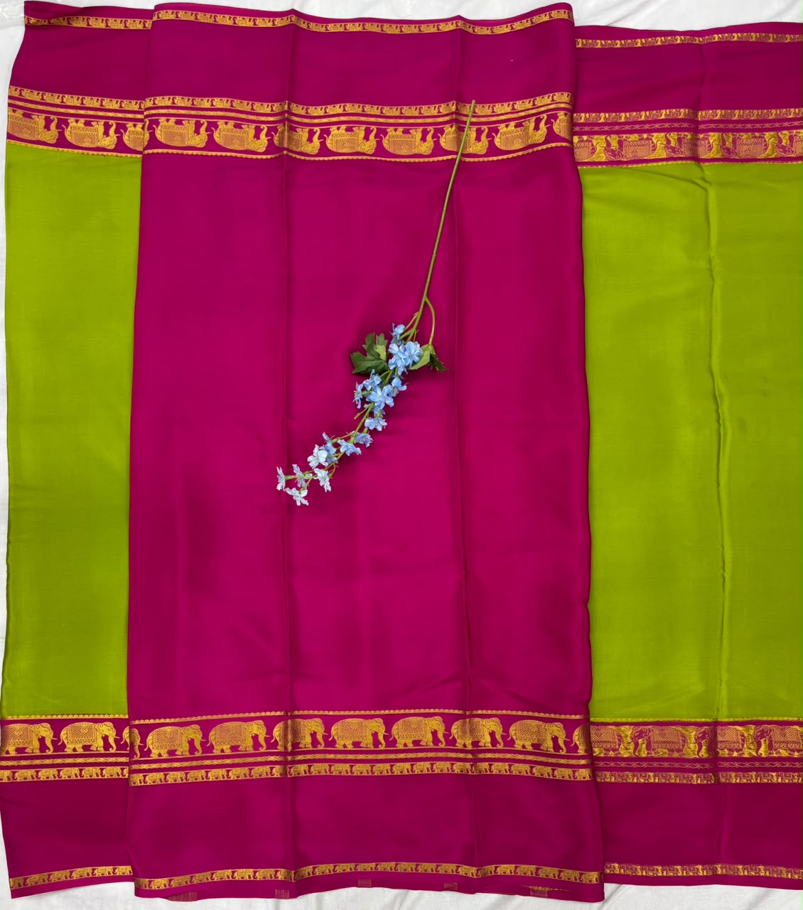 Pure Mysore Silk Crepe Saree image 2