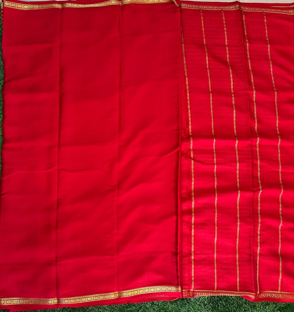Pure Mysore Silk Crepe Saree image 3