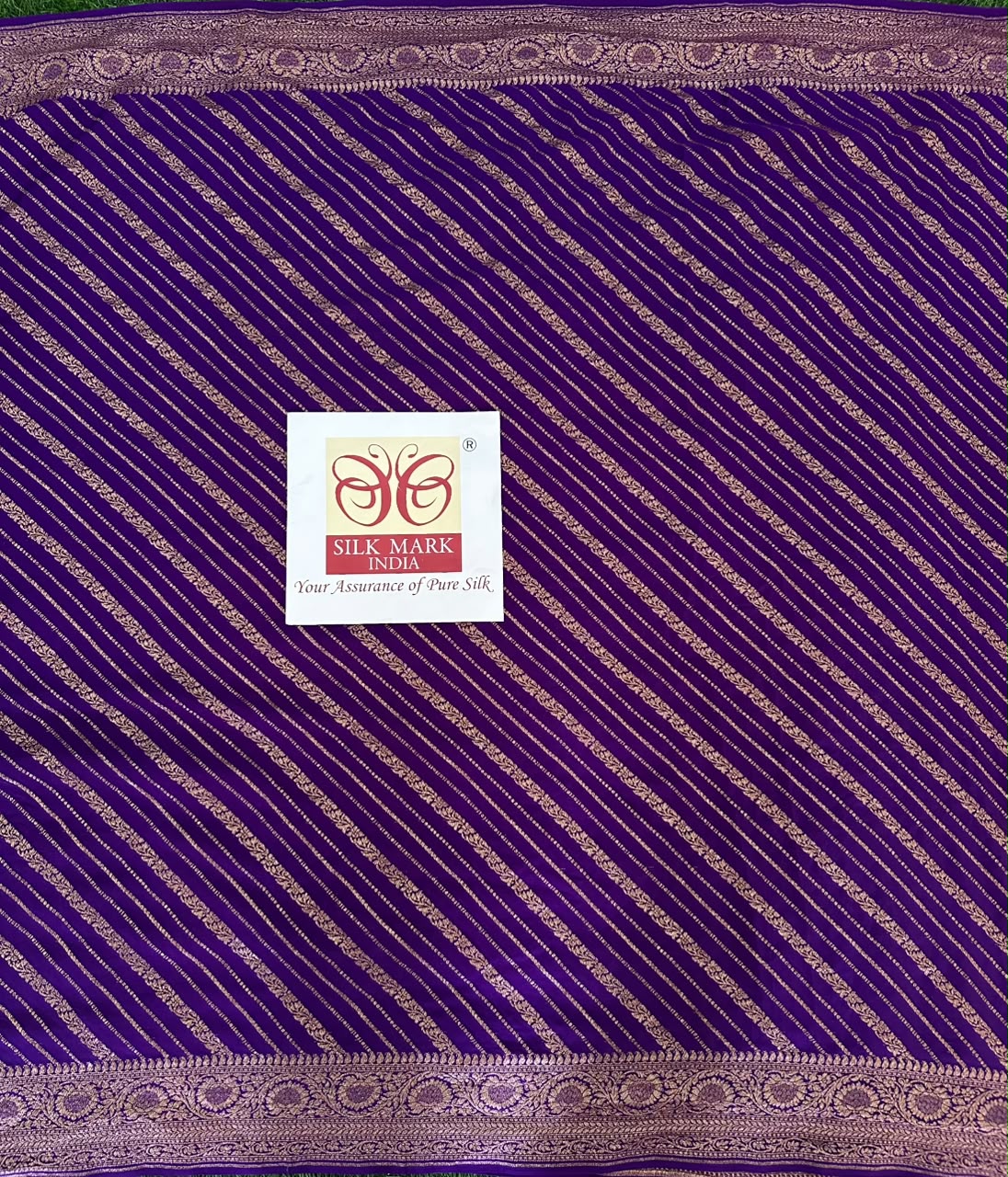 Pure Benaras Crepe Saree image 3