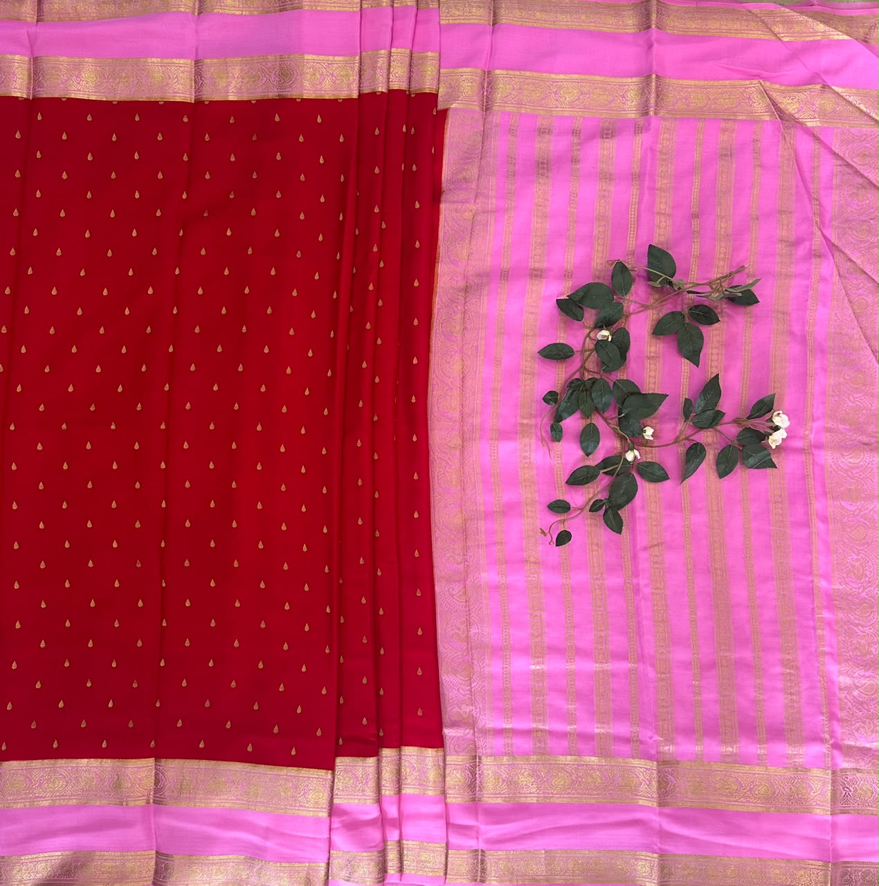 Pure Mysore Silk Crepe Saree image 2