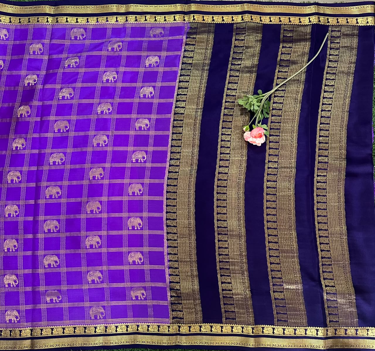 Pure Mysore Silk Crepe Saree image 2