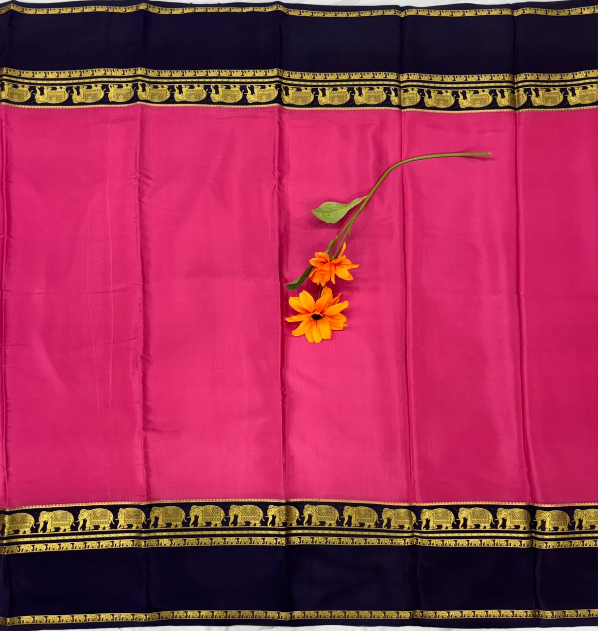 Pure Mysore Silk Crepe Saree image 3