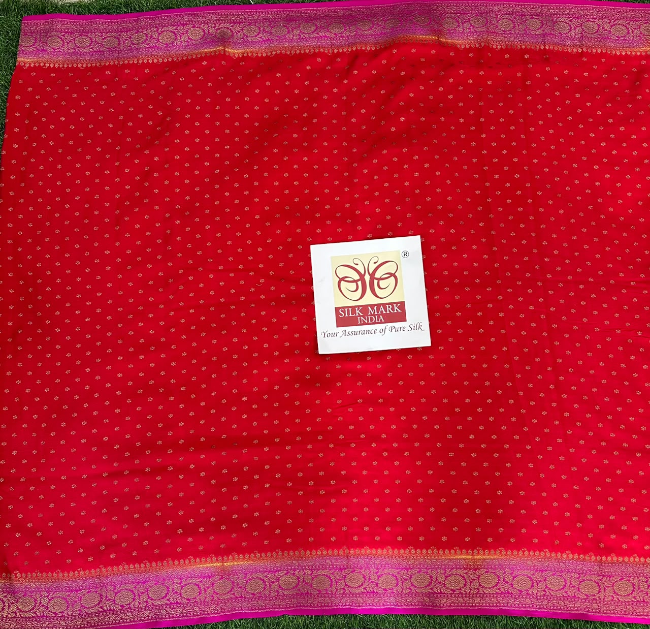 Pure Benaras Crepe Saree image 4