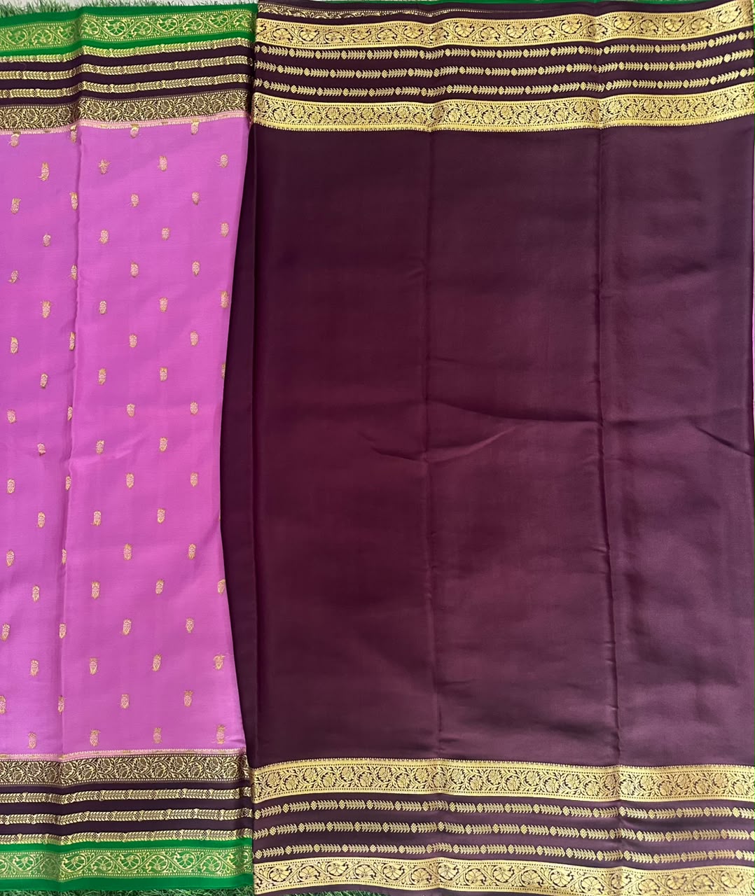 Pure Mysore Silk Crepe Saree image 3