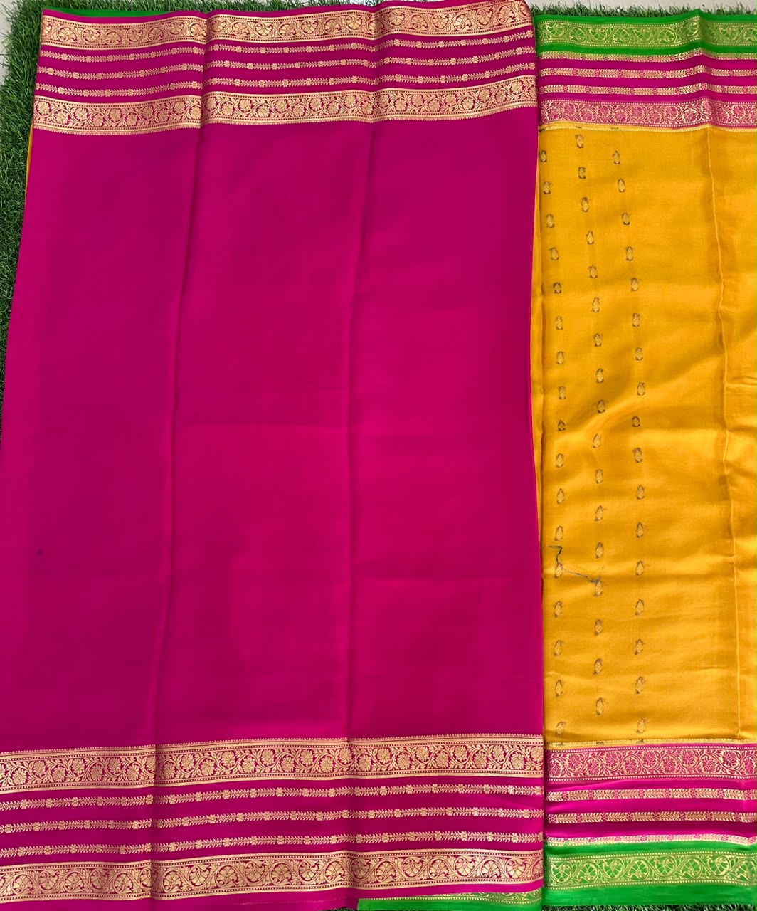 Pure Mysore Silk Crepe Saree image 3