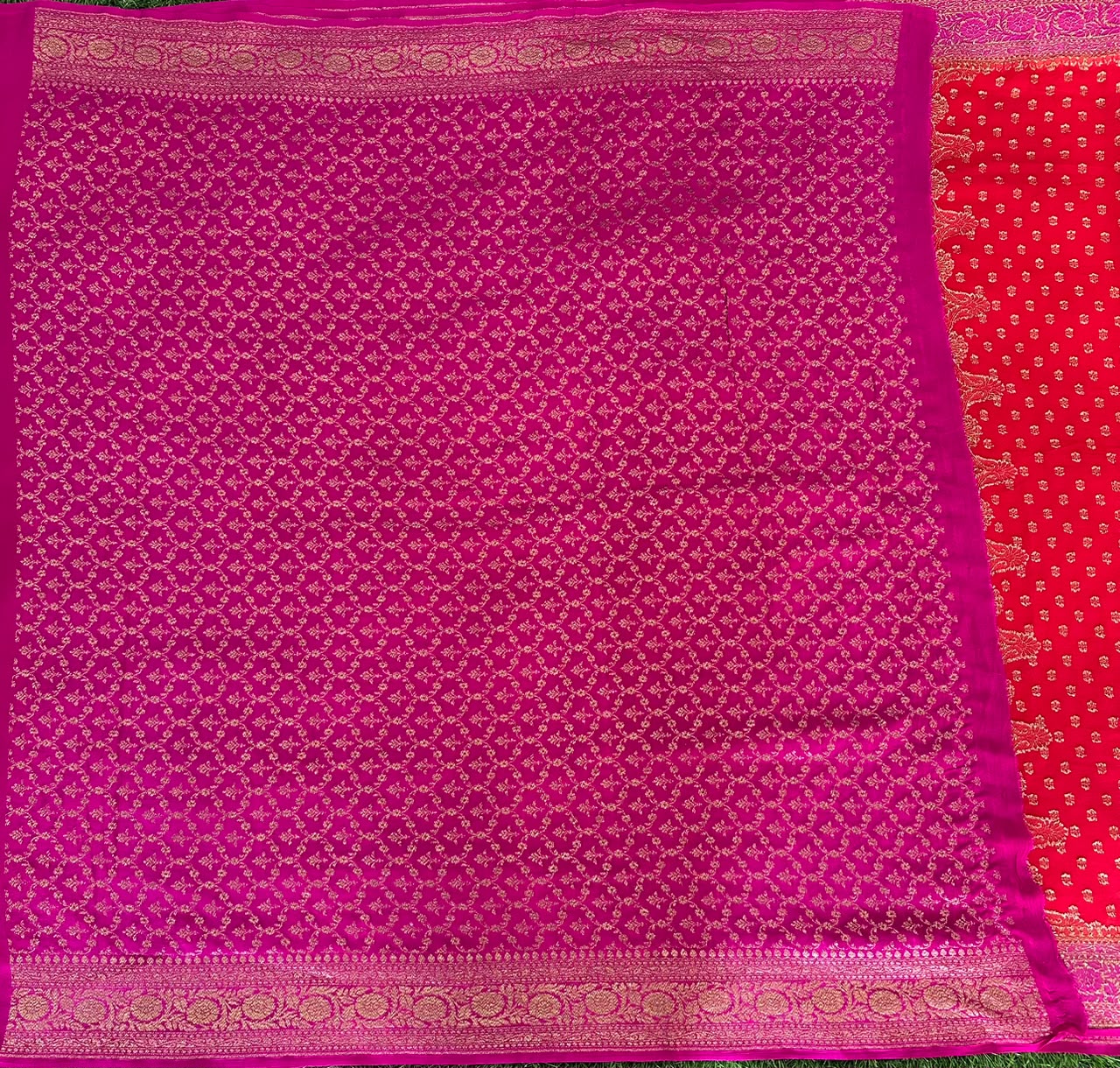 Pure Benaras Crepe Saree image 2