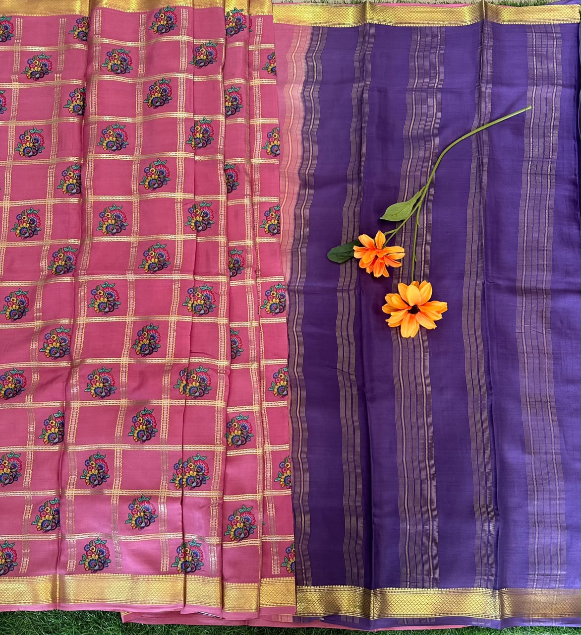 Pure Mysore Silk Crepe Saree image 2