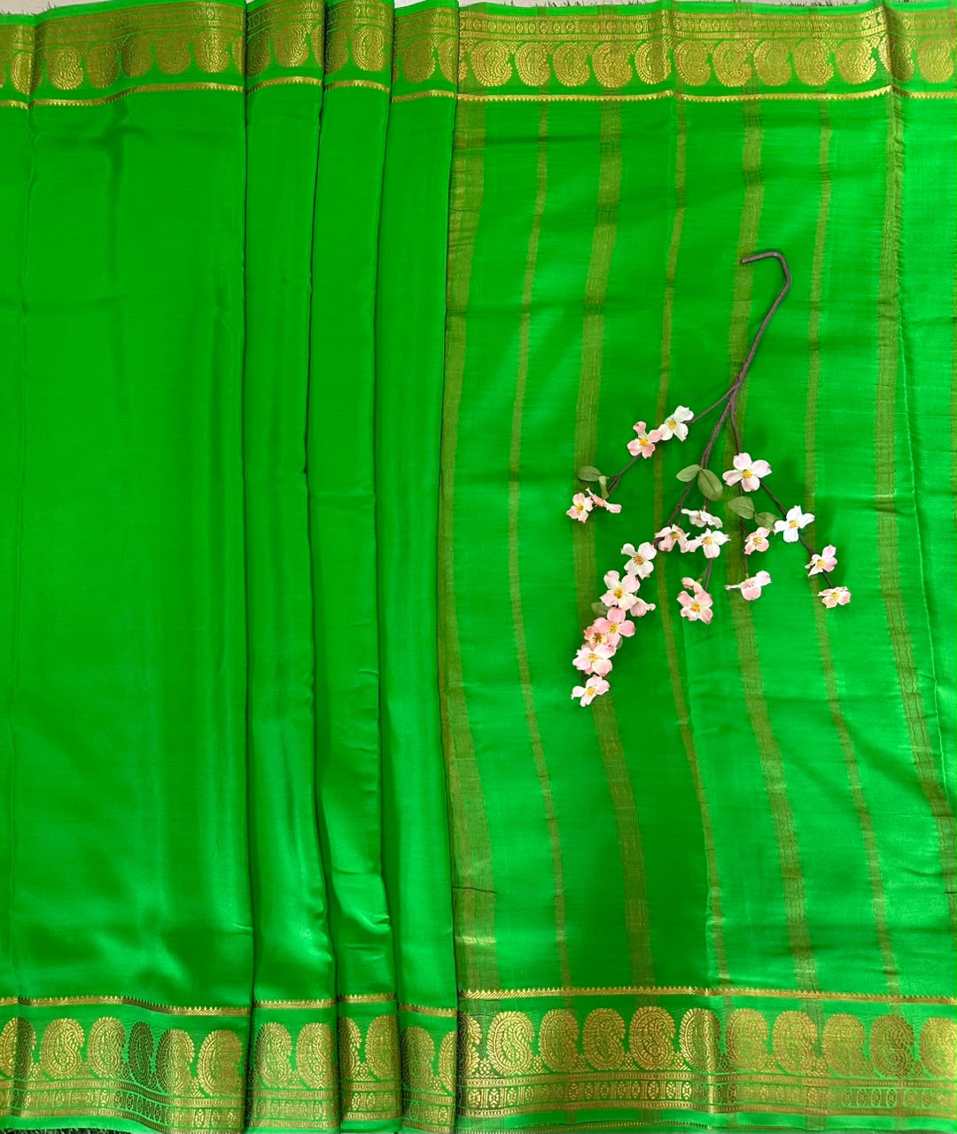 Pure Mysore Silk Crepe Saree image 2