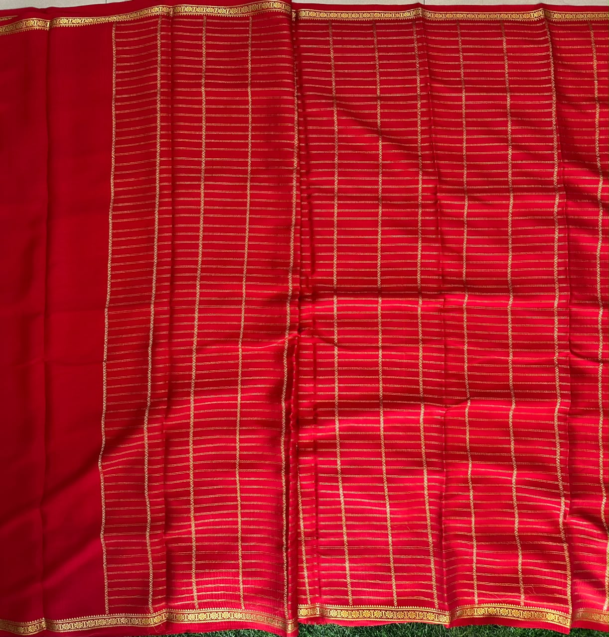 Pure Mysore Silk Crepe Saree image 4