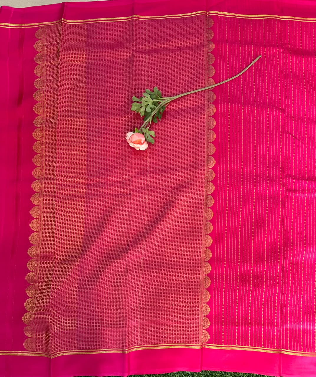 Pure Mysore Silk Crepe Saree image 2