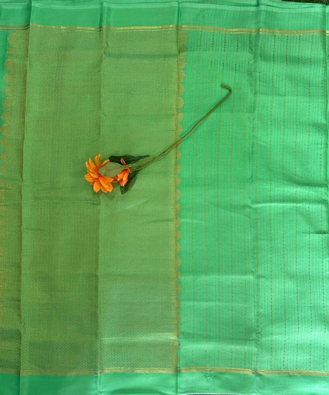 Pure Mysore Silk Crepe Saree image 2