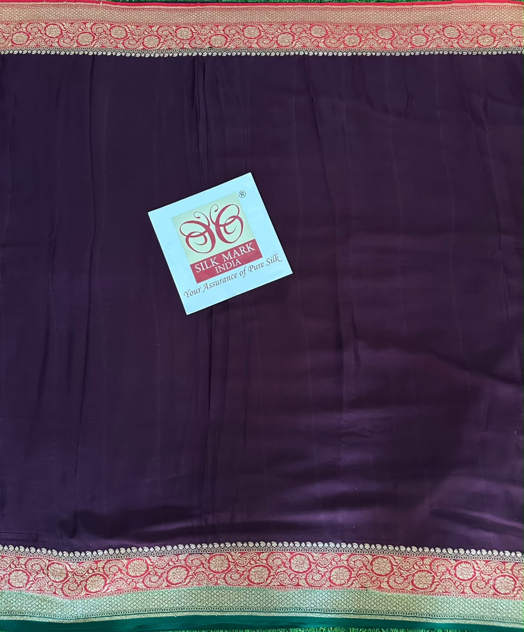 Pure Benaras Crepe Saree image 3