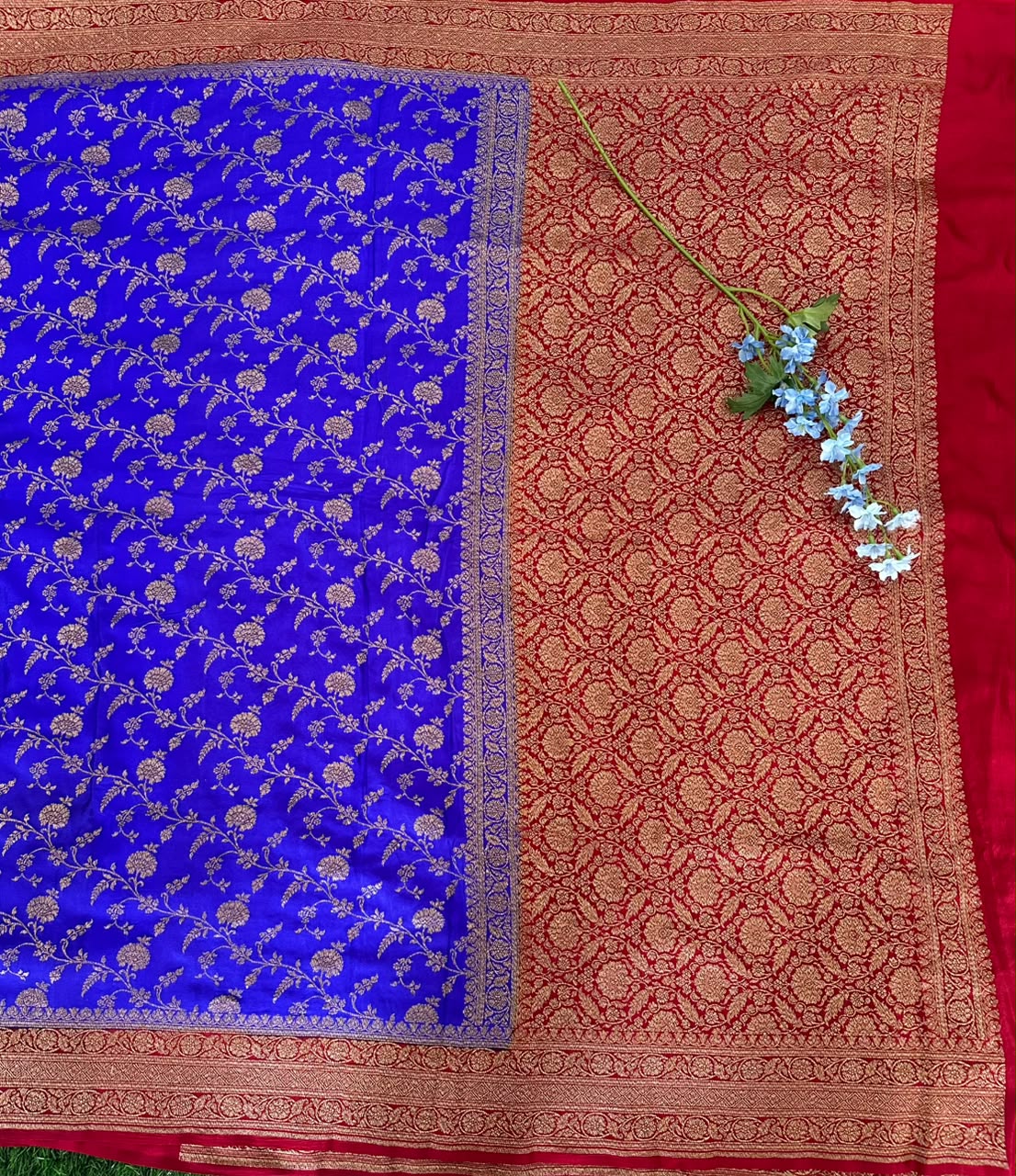 Pure Benaras Crepe Saree image 4