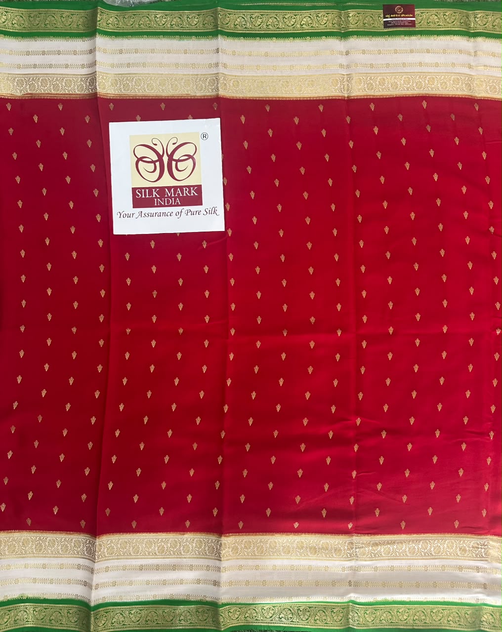 Pure Mysore Silk Crepe Saree image 4