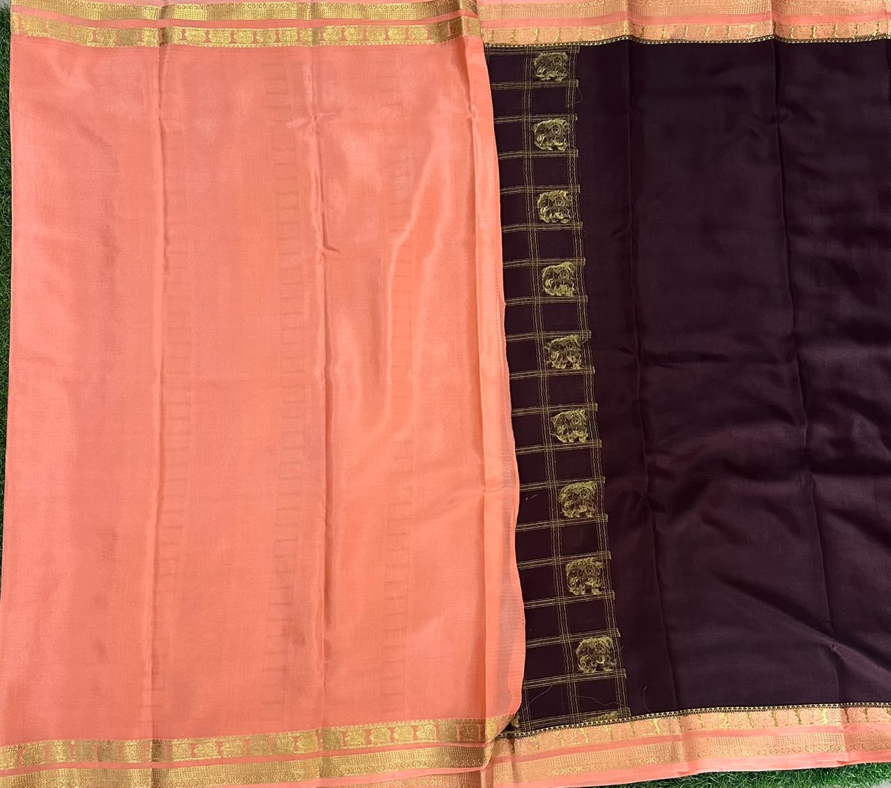 Pure Mysore Silk Crepe Saree image 4