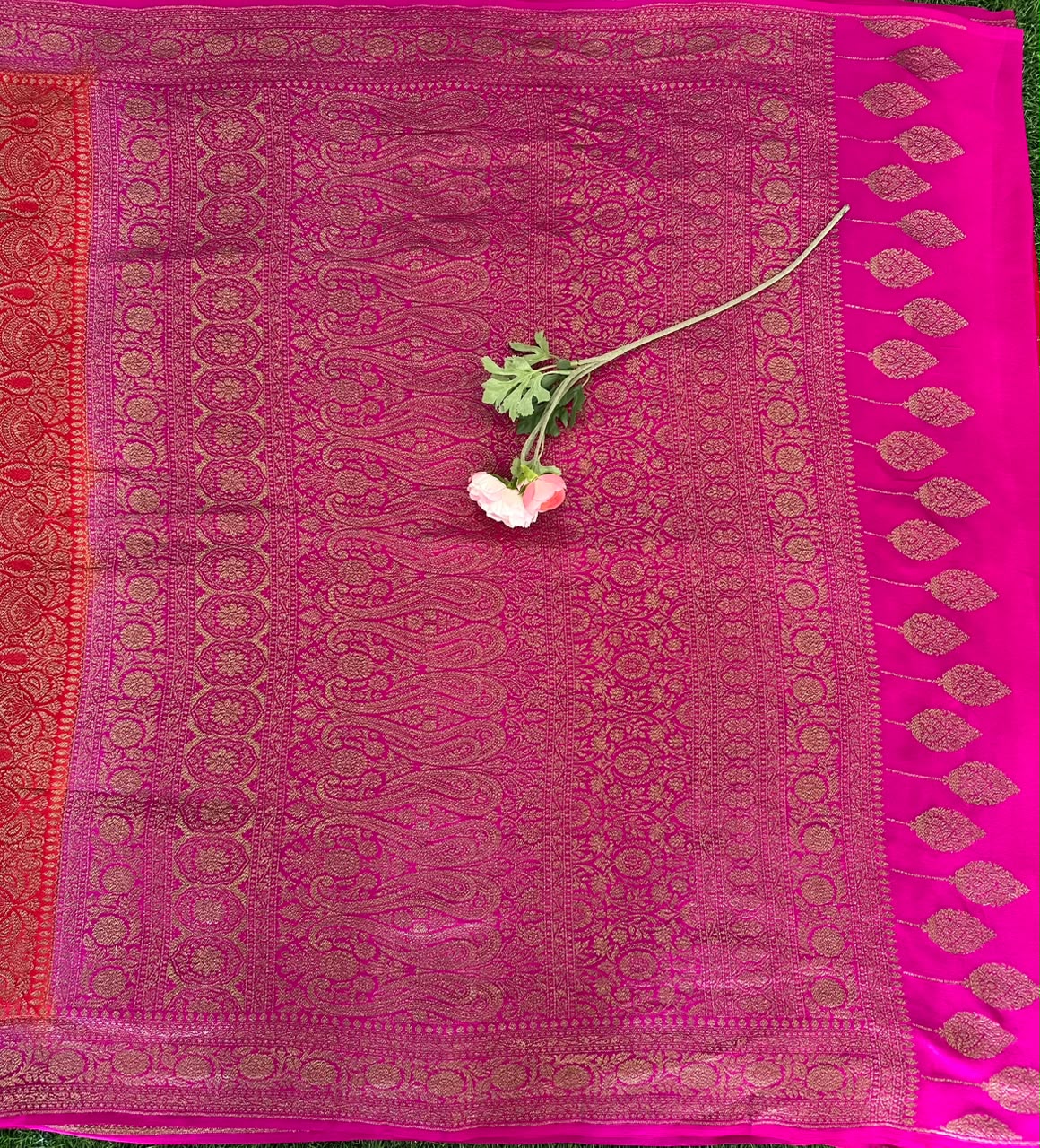 Pure Benaras Crepe Saree image 3