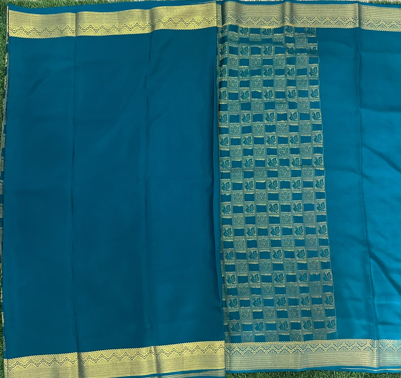 Pure Mysore Silk Crepe Saree image 3