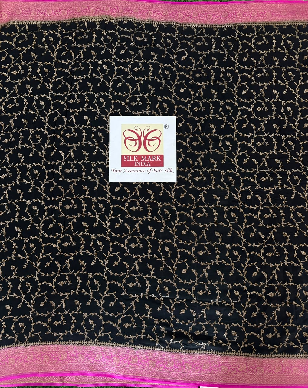 Pure Banaras Crepe Saree image 3