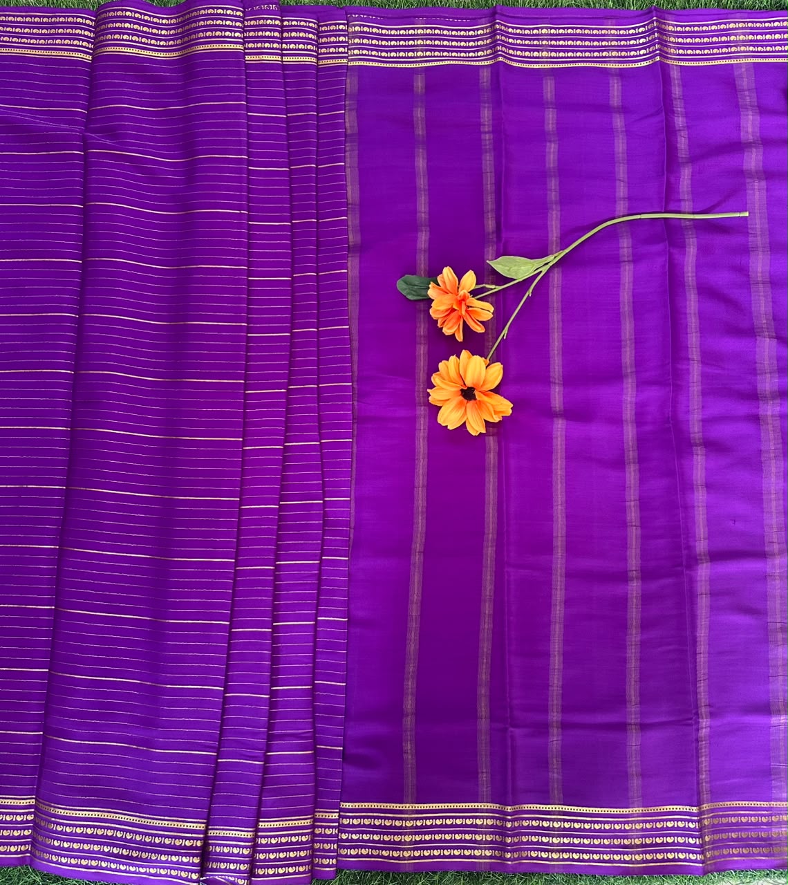 Pure Mysore Silk Crepe Saree image 3