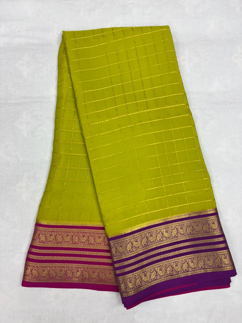 Pure Mysore Silk Crepe Saree image 5