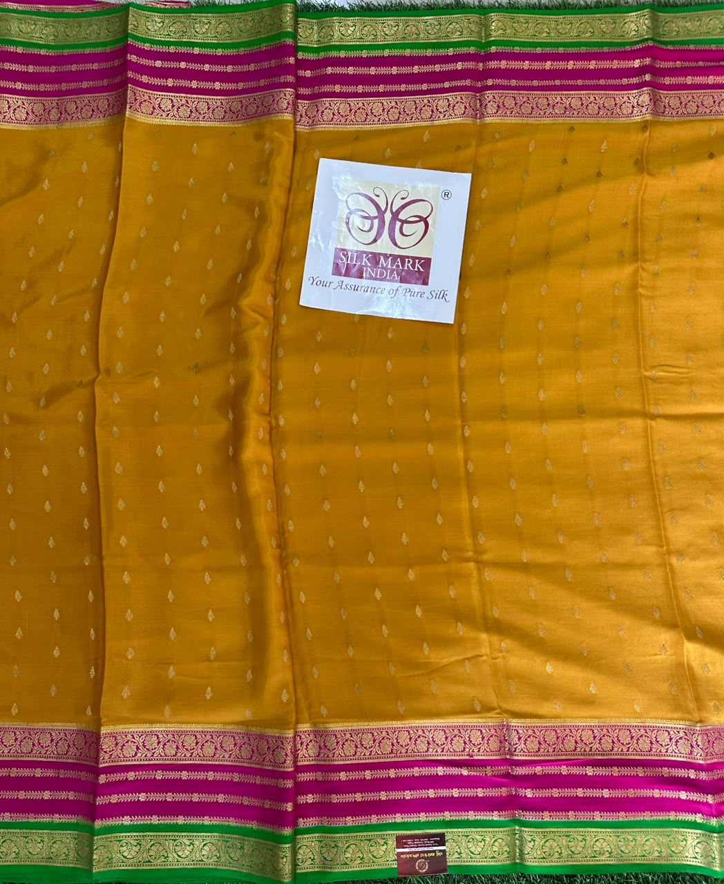 Pure Mysore Silk Crepe Saree image 4