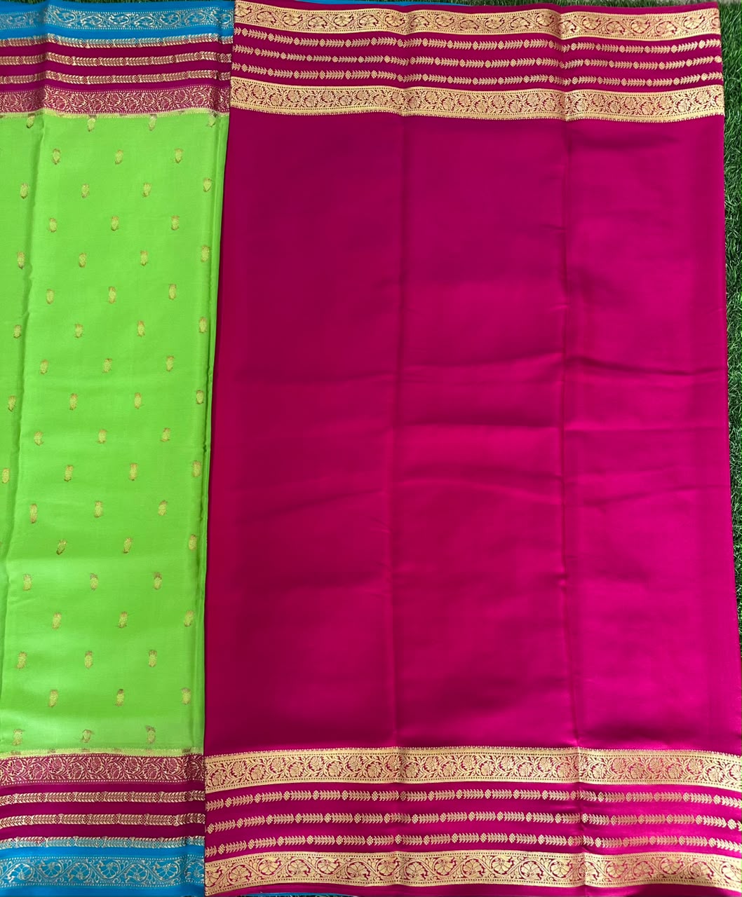 Pure Mysore Silk Crepe Saree image 3