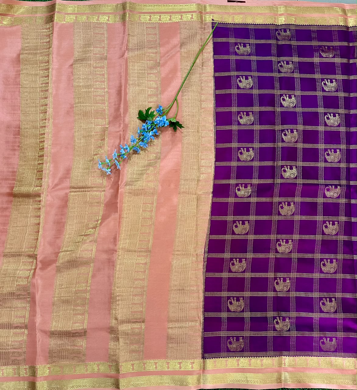 Pure Mysore Silk Crepe Saree image 2