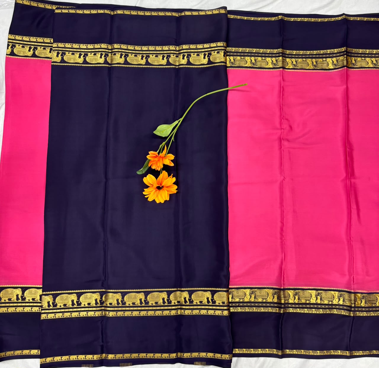 Pure Mysore Silk Crepe Saree image 2