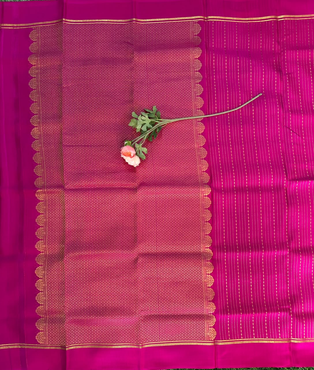 Pure Mysore Silk Crepe Saree image 2