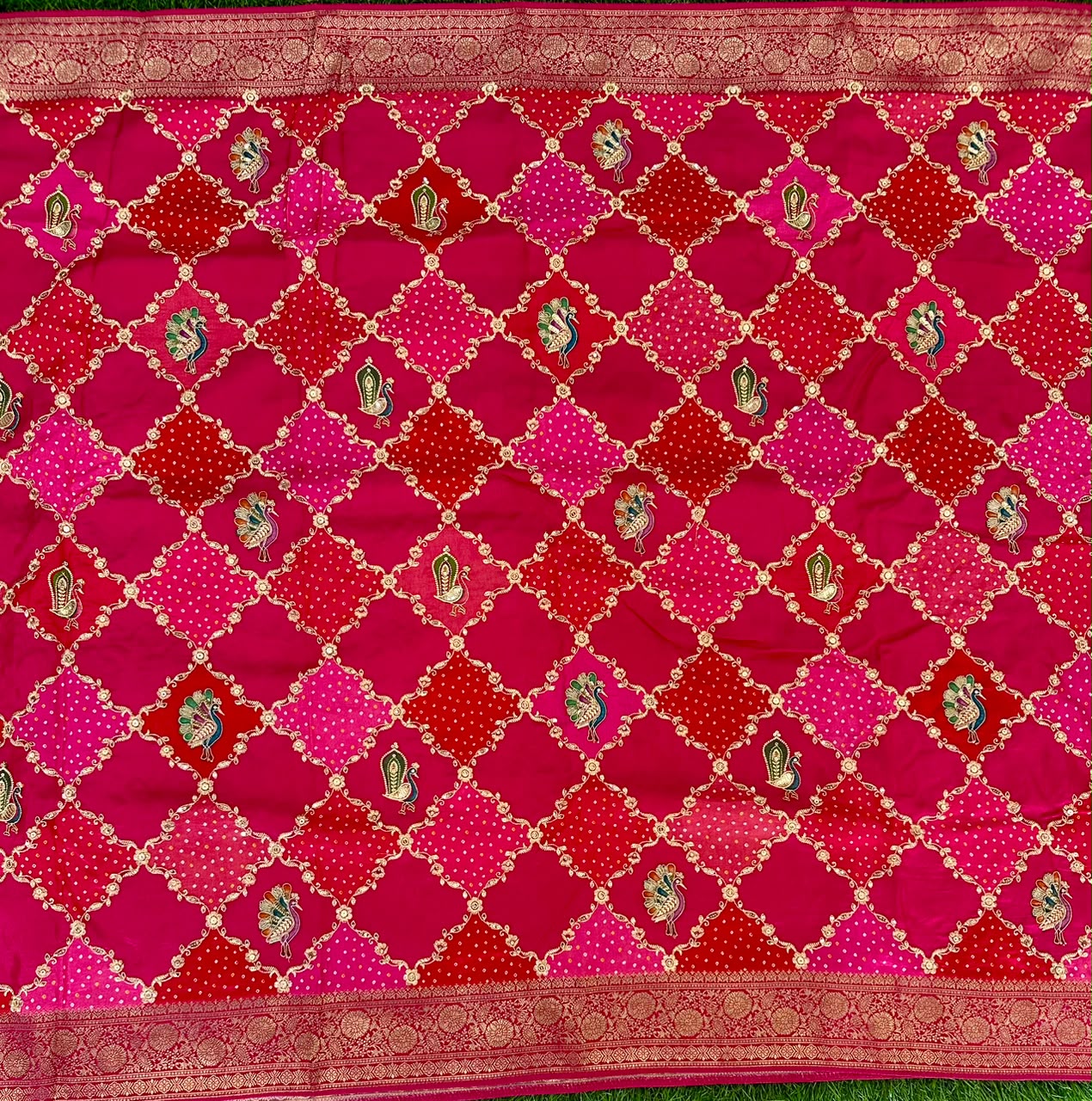 Pink Benaras Saree image 3