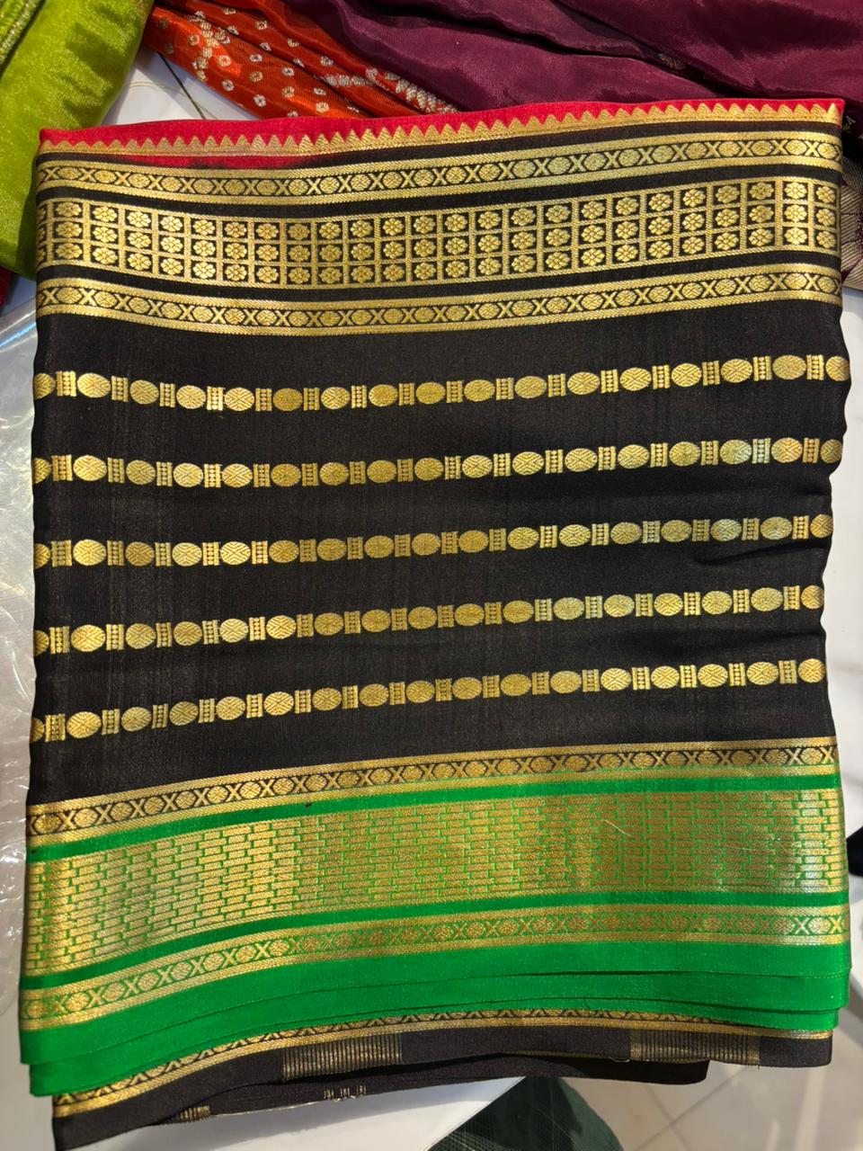 Pure Mysore Silk Crepe Saree image 4