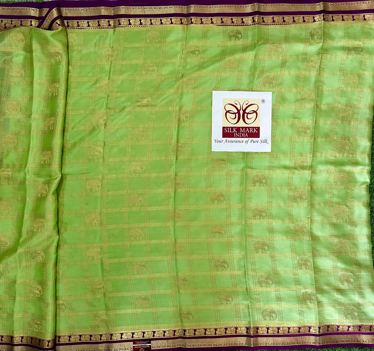 Pure Mysore Silk Crepe Saree image 4