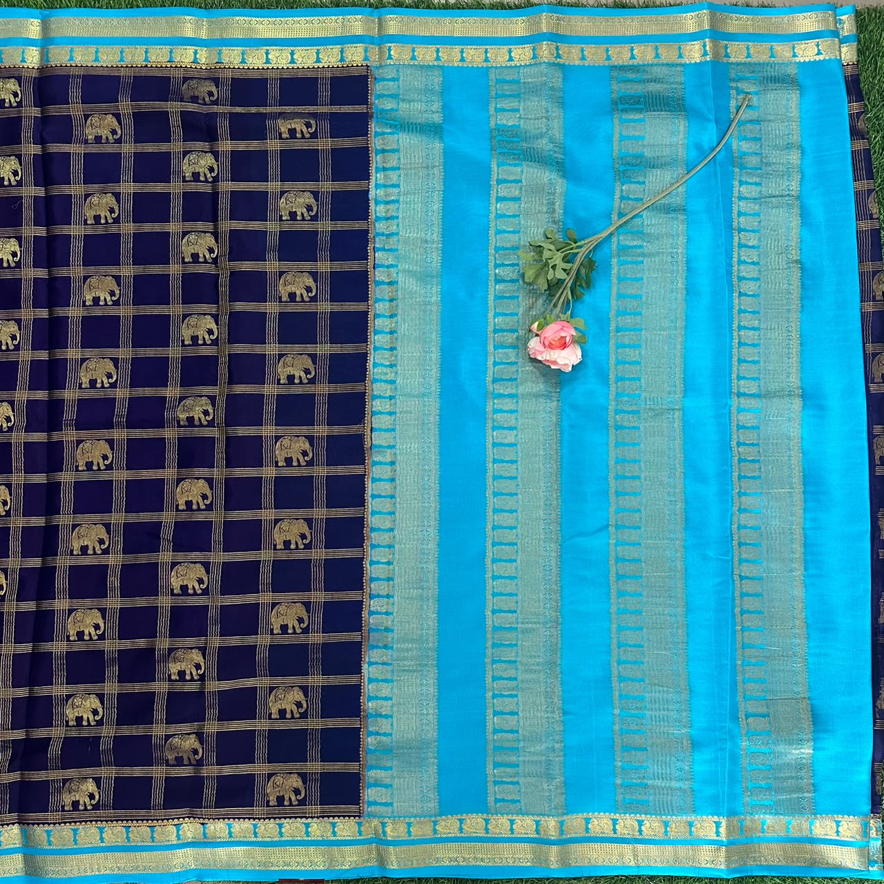 Pure Mysore Silk Crepe Saree image 2