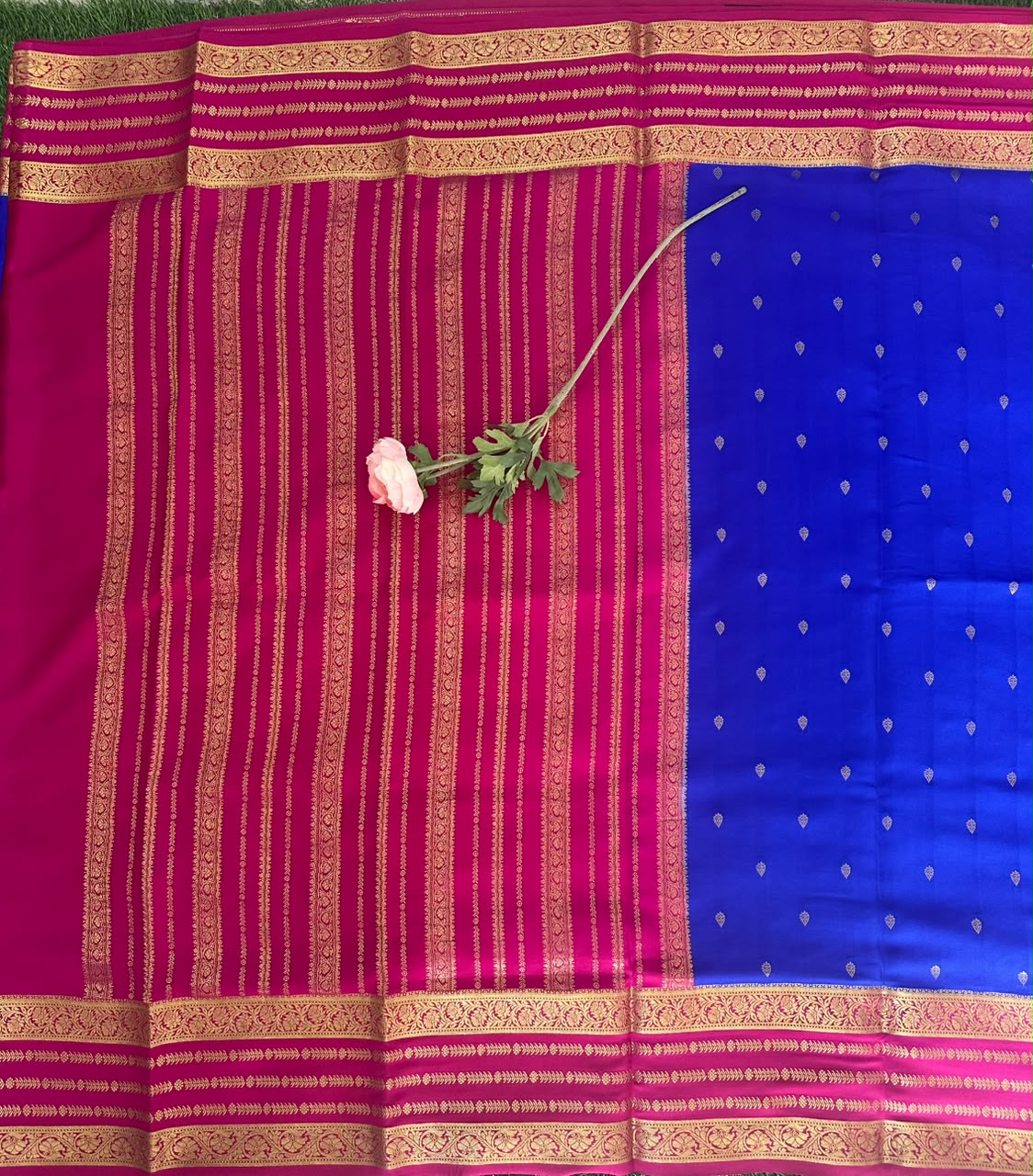 Pure Mysore Silk Crepe Saree image 2