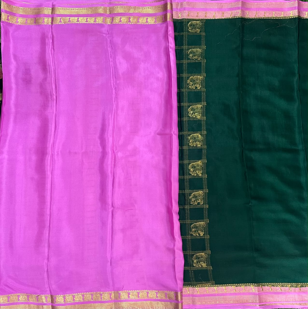 Pure Mysore Silk Crepe Saree image 2