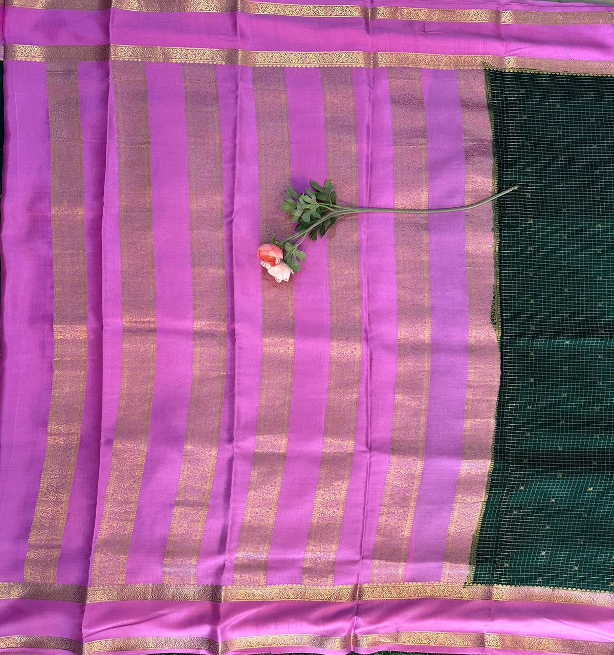 Pure Mysore Silk Crepe Saree image 2